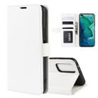 For Huawei Honor V30/V30 Pro R64 Texture Single Horizontal Flip Protective Case with Holder & Card Slots & Wallet& Photo Frame(White) - 1