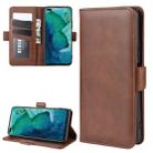 For Huawei Honor V30/V30 Pro Dual-side Magnetic Buckle Horizontal Flip Leather Case with Holder & Card Slots & Wallet(Brown) - 1