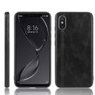 For Xiaomi Mi 8 Pro Shockproof Sewing Cow Pattern Skin PC + PU + TPU Case(Black) - 1