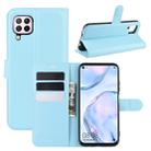 For Huawei Nova 6 SE Litchi Texture Horizontal Flip Protective Case with Holder & Card Slots & Wallet(Blue) - 1