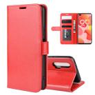 For Huawei Nova 6 5G  R64 Texture Single Horizontal Flip Protective Case with Holder & Card Slots & Wallet& Photo Frame(Red) - 1