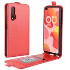 For Huawei Nova 6 5G R64 Texture Single Vertical Flip Leather Protective Case with Card Slots & Photo Frame(Red) - 1