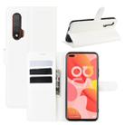 For Huawei Nova 6 5G Litchi Texture Horizontal Flip Protective Case with Holder & Card Slots & Wallet(White) - 1