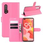 For Huawei Nova 6 5G Litchi Texture Horizontal Flip Protective Case with Holder & Card Slots & Wallet(Rose Red) - 1