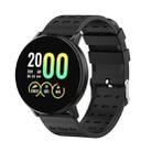 119plus 1.3inch IPS Color Screen Smart Watch IP68 Waterproof,Support Call Reminder /Heart Rate Monitoring/Blood Pressure Monitoring/Blood Oxygen Monitoring(Black) - 1