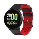 119plus 1.3inch IPS Color Screen Smart Watch IP68 Waterproof,Support Call Reminder /Heart Rate Monitoring/Blood Pressure Monitoring/Blood Oxygen Monitoring(Red) - 1