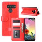 For LG K50S R64 Texture Single Horizontal Flip Protective Case with Holder & Card Slots & Wallet& Photo Frame(Red) - 3