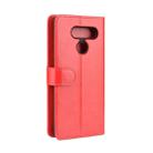 For LG K50S R64 Texture Single Horizontal Flip Protective Case with Holder & Card Slots & Wallet& Photo Frame(Red) - 12