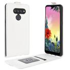 For LG K50S R64 Texture Single Vertical Flip Leather Protective Case with Card Slots & Photo Frame(White) - 1