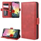 For LG K50S Dual-side Magnetic Buckle Horizontal Flip Leather Case with Holder & Card Slots & Wallet(Red) - 1