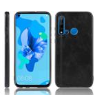 For Huawei P20 Lite 2019 / Nova 5i Shockproof Sewing Cow Pattern Skin PC + PU + TPU Case(Black) - 1