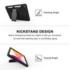 For  iPad 10.5 2019 360 Degree Rotation PC + Silicone Protective Case with Holder & Hand-strap(Black) - 4