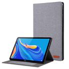 For Huawei M6 8.4 Cloth Style TPU Flat Protective Shell(Gray) - 1