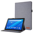 For  Lenovo Tab M10  10.1 Cloth Style TPU Flat Protective Shell(Gray) - 1