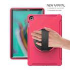 For iPad 9.7 2017/2018  360 Degree Rotation PC + Silicone Protective Case with Holder & Hand-strap(Black) - 4
