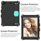 For iPad 9.7 2017/2018 Honeycomb Design EVA + PC Four Corner Anti Falling Flat Protective Shell With Straps(Black + Mint) - 3