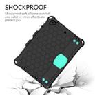 For iPad 9.7 2017/2018 Honeycomb Design EVA + PC Four Corner Anti Falling Flat Protective Shell With Straps(Black + Mint) - 4