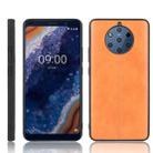 For Nokia 9 PureView Shockproof Sewing Cow Pattern Skin PC + PU + TPU Case(Orange) - 1