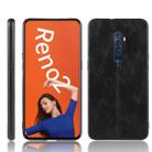 For Oppo Reno2 Shockproof Sewing Cow Pattern Skin PC + PU + TPU Case(Black) - 1