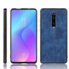 For Xiaomi Redmi K20/k20 Pro Shockproof Sewing Cow Pattern Skin PC + PU + TPU Case(Blue) - 1