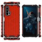 For Huawei Honor 20 Pro  Shockproof Honeycomb PC + TPU Case(Red) - 1