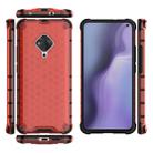 For Vivo S5  Shockproof Honeycomb PC + TPU Case(Red) - 1