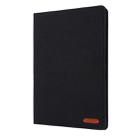 For iPad 10.2 Cloth Style TPU Flat Protective Shell(Black) - 1