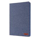 For iPad 10.2 Cloth Style TPU Flat Protective Shell(Deep Blue) - 1