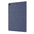 For iPad 10.2 Cloth Style TPU Flat Protective Shell(Deep Blue) - 3
