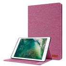 For iPad 10.2 Cloth Style TPU Flat Protective Shell(Rose Red) - 5