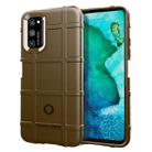 For Huawei Honor V30 Full Coverage Shockproof TPU Case(Brown) - 1