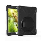 For iPad Pro10.5 / Air 10.5 2019 360 Degree Rotation PC + Silicone Protective Case with Holder & Hand-strap(Black) - 6