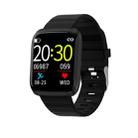 116pro 1.3inch TFT Color Screen Smart Watch IP67 Waterproof,Support Call Reminder /Heart Rate Monitoring/Blood Pressure Monitoring/Sedentary Reminder/Sleep Monitoring(Black) - 1