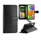 For Galaxy A90 5G Crazy Horse Texture Leather Horizontal Flip Protective Case with Holder & Card Slots & Wallet & Photo Frame(Black) - 1