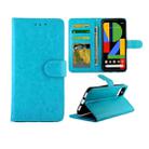 For Google Pixel4 XL Crazy Horse Texture Leather Horizontal Flip Protective Case with Holder & Card Slots & Wallet & Photo Frame(Baby Blue) - 1