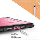 For iPad 10.2 2019 360 Degree Rotation PC + Silicone Protective Case with Holder & Hand-strap(Rose Red) - 3