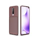 For Xiaomi Redmi K30 5G Carbon Fiber Texture Shockproof TPU Case(Brown) - 1