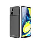 For Galaxy M80S Carbon Fiber Texture Shockproof TPU Case(Black) - 1