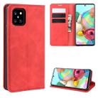 For Galaxy A81 / M60S / Note 10 Lite  Retro-skin Business Magnetic Suction Leather Case with Holder & Card Slots & Wallet(Red) - 1