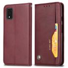 For Galaxy S20 Ultra Knead Skin Texture Horizontal Flip Leather Case with Photo Frame & Holder & Card Slots & Wallet(Wine Red) - 1