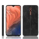 For Oppo Reno Z Shockproof Sewing Cow Pattern Skin PC + PU + TPU Case(Black) - 1