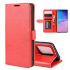 For Galaxy S20 Ultra R64 Texture Single Horizontal Flip Protective Case with Holder & Card Slots & Wallet& Photo Frame(Red) - 1