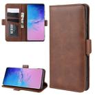 For Galaxy S20 Ultra Dual-side Magnetic Buckle Horizontal Flip Leather Case with Holder & Card Slots & Wallet(Brown) - 1