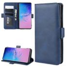 For Galaxy S20 Ultra Dual-side Magnetic Buckle Horizontal Flip Leather Case with Holder & Card Slots & Wallet(Dark Blue) - 1