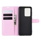 For Galaxy S20 Ultra Litchi Texture Horizontal Flip Protective Case with Holder & Card Slots & Wallet(Pink) - 8