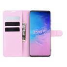 For Galaxy S20 Ultra Litchi Texture Horizontal Flip Protective Case with Holder & Card Slots & Wallet(Pink) - 9