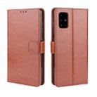 For Galaxy S20 Retro Crazy Horse Texture Horizontal Flip Leather Case with Holder & Card Slots & Photo Frame(Brown) - 1