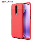 For Xiaomi Redmi K30 Litchi Texture TPU Shockproof Case(Red) - 1