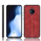 For Vivo Y9s/V17 Shockproof Sewing Cow Pattern Skin PC + PU + TPU Case(Red) - 1