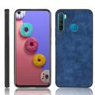 For Infinix S5 / S5 Lite/ X652 Shockproof Sewing Cow Pattern Skin PC + PU + TPU Case(Blue) - 1